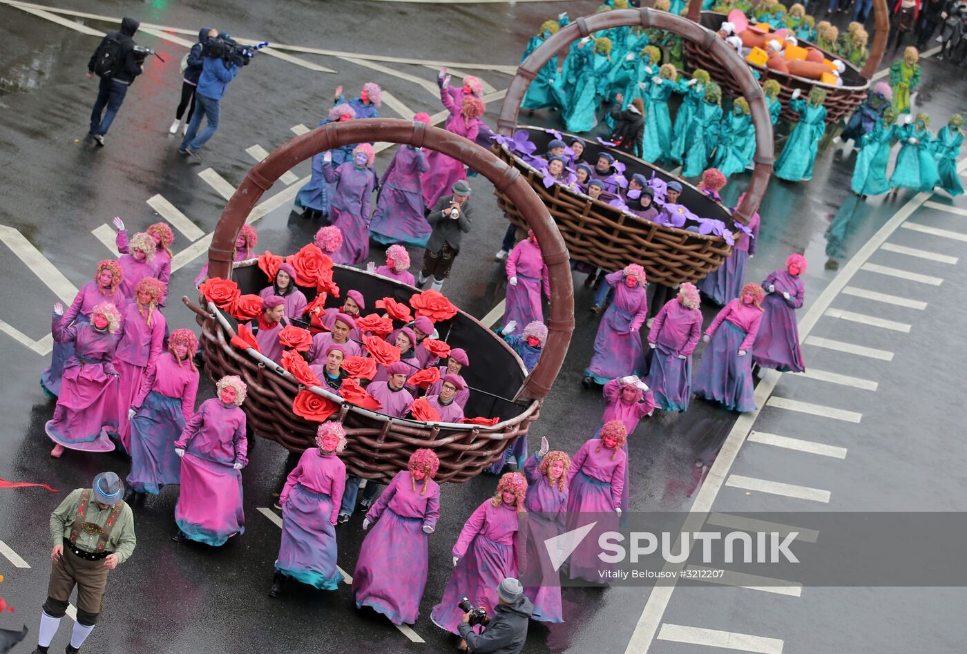 Carnival procession as part of 19th World Festival of Youth and Students