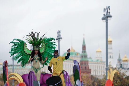 Carnival procession as part of 19th World Festival of Youth and Students