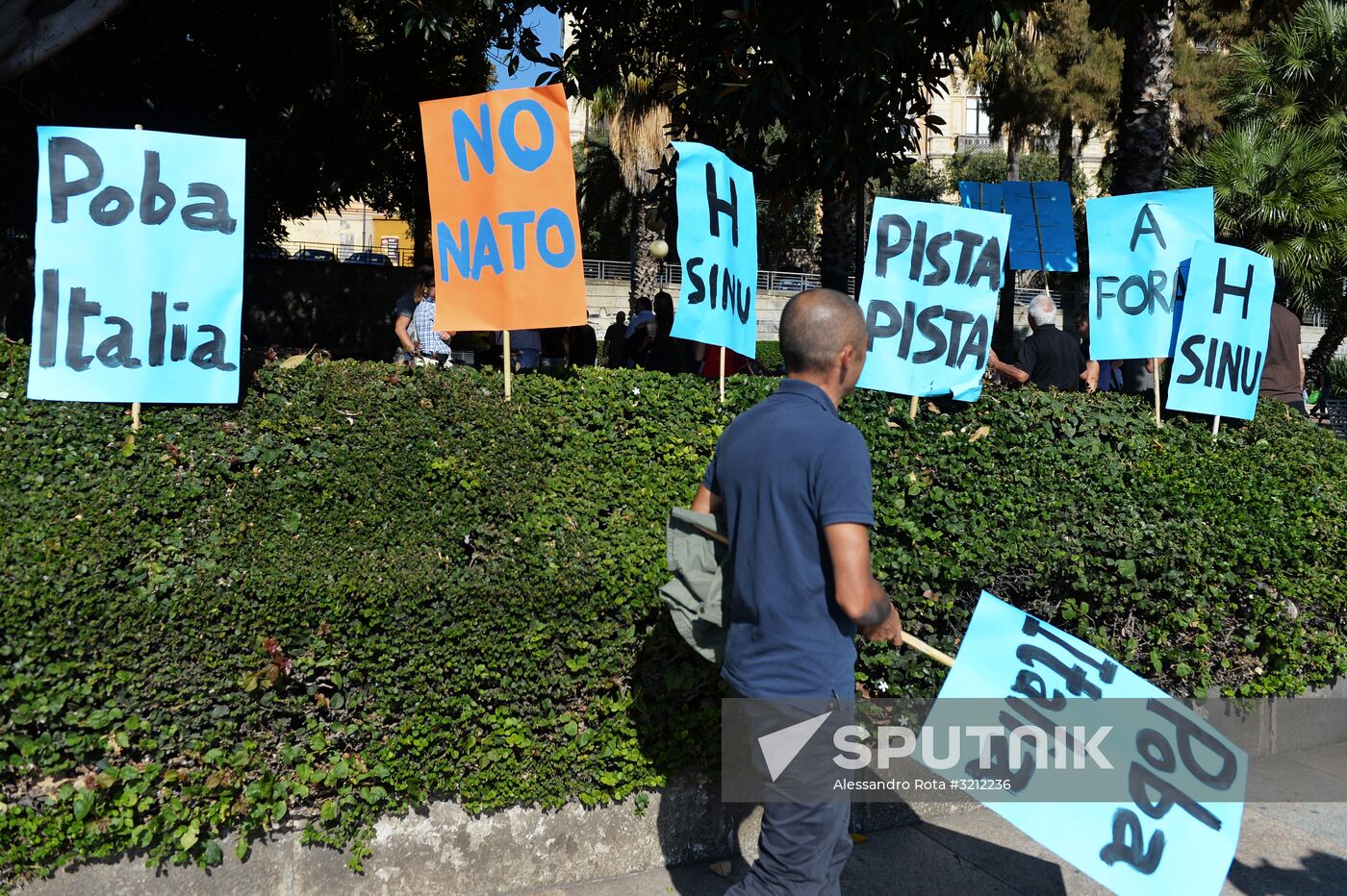 Protest against NATO in Italy