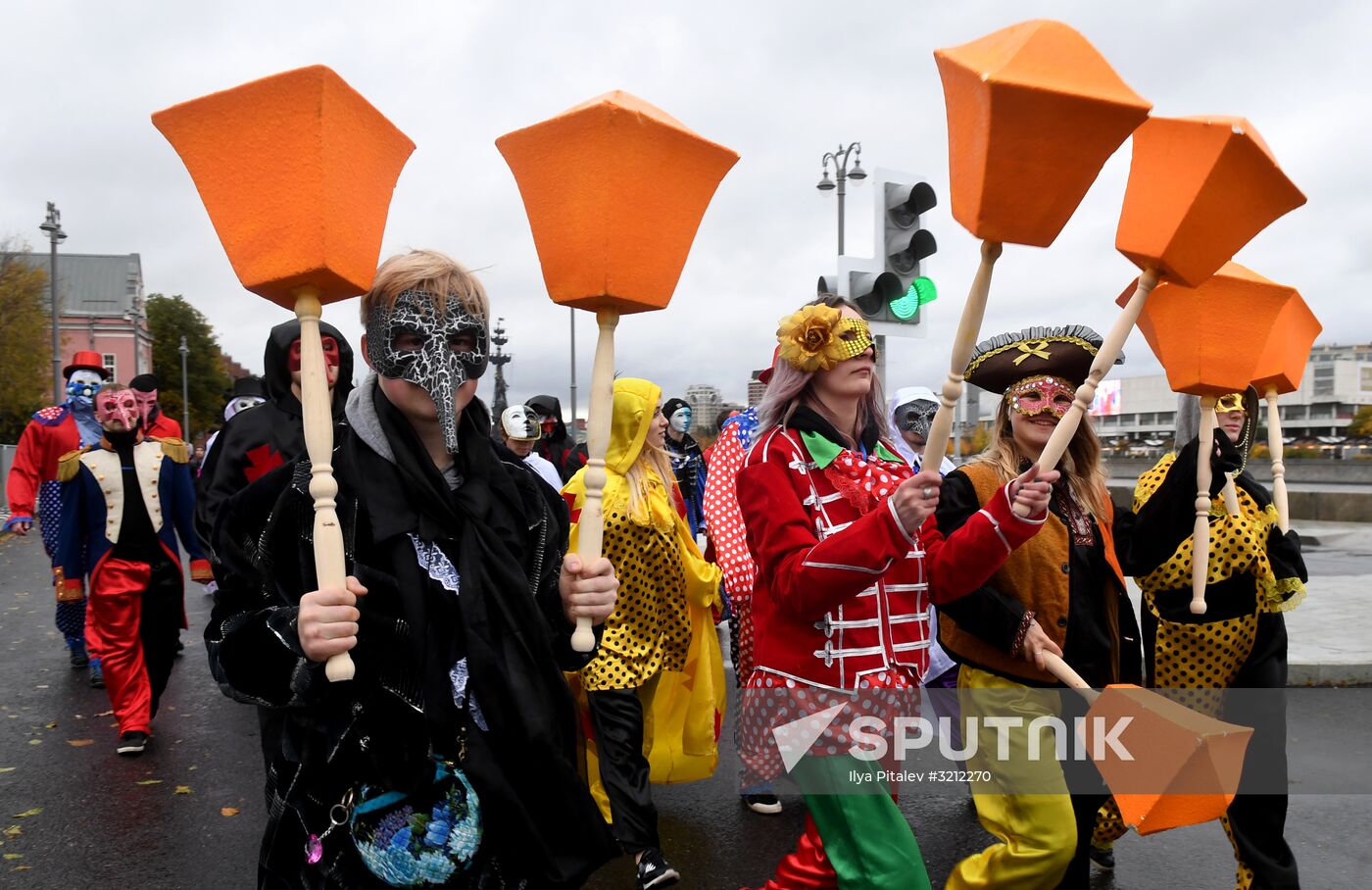 Carnival procession as part of 19th World Festival of Youth and Students
