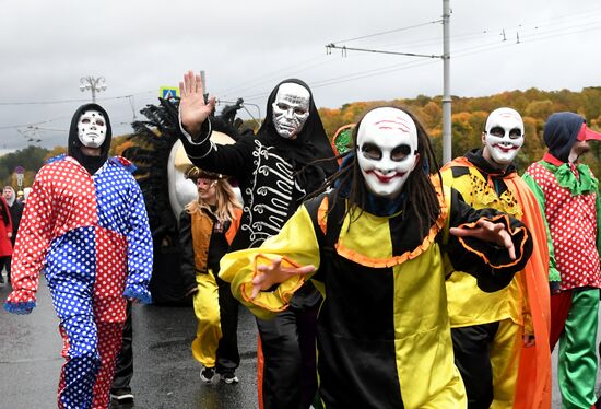 Carnival procession as part of 19th World Festival of Youth and Students