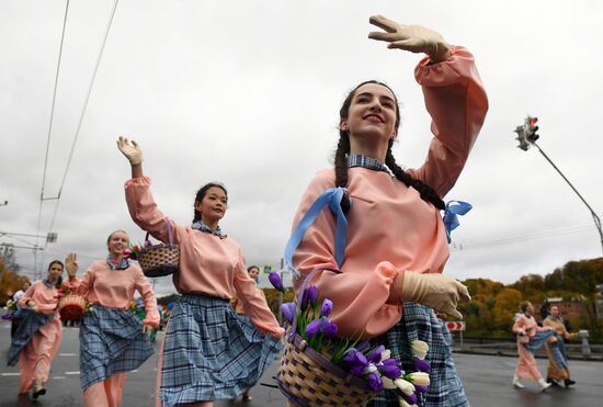 Carnival procession as part of 19th World Festival of Youth and Students