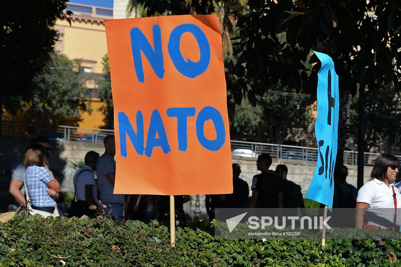 Protest against NATO in Italy