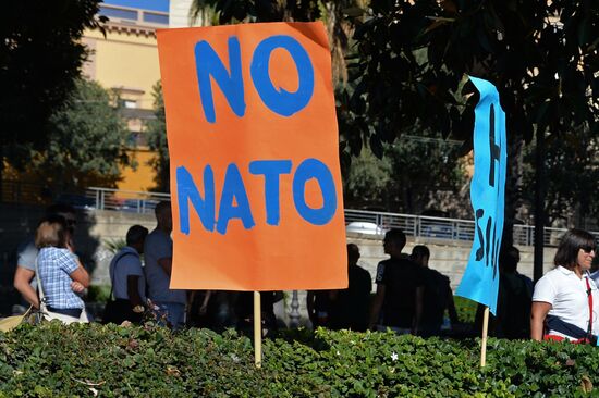 Protest against NATO in Italy