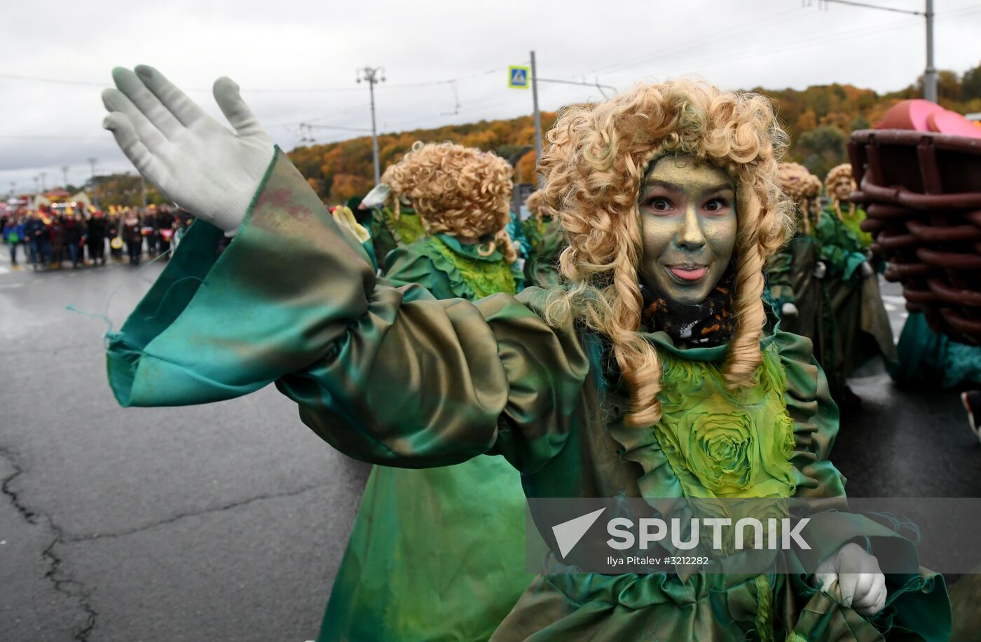 Carnival procession as part of 19th World Festival of Youth and Students