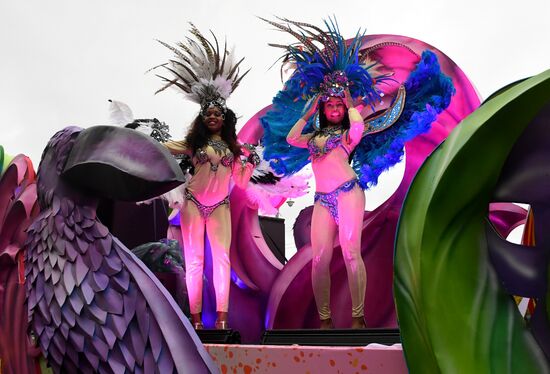 Carnival procession as part of 19th World Festival of Youth and Students