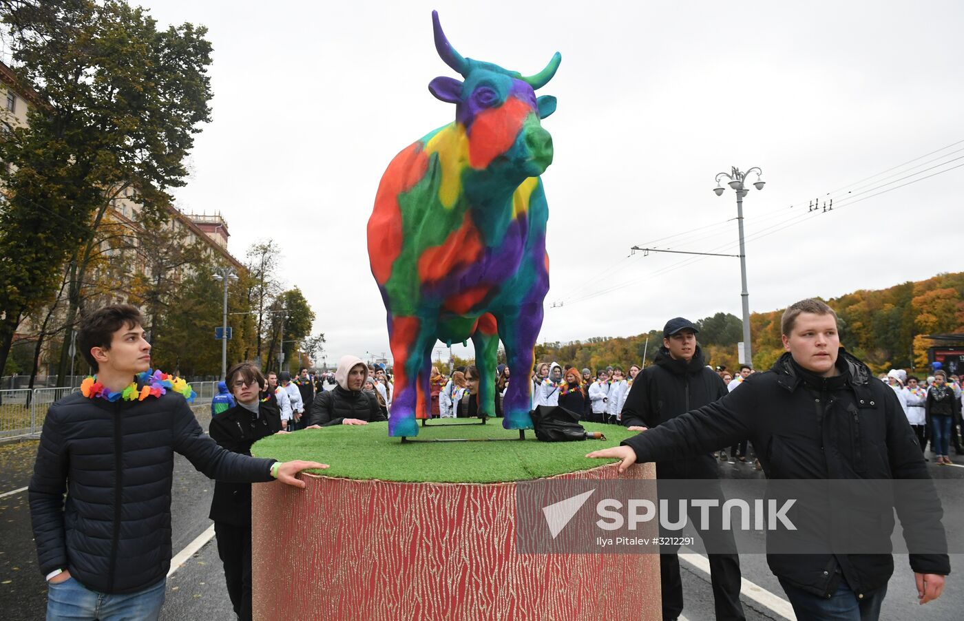 Carnival procession as part of 19th World Festival of Youth and Students