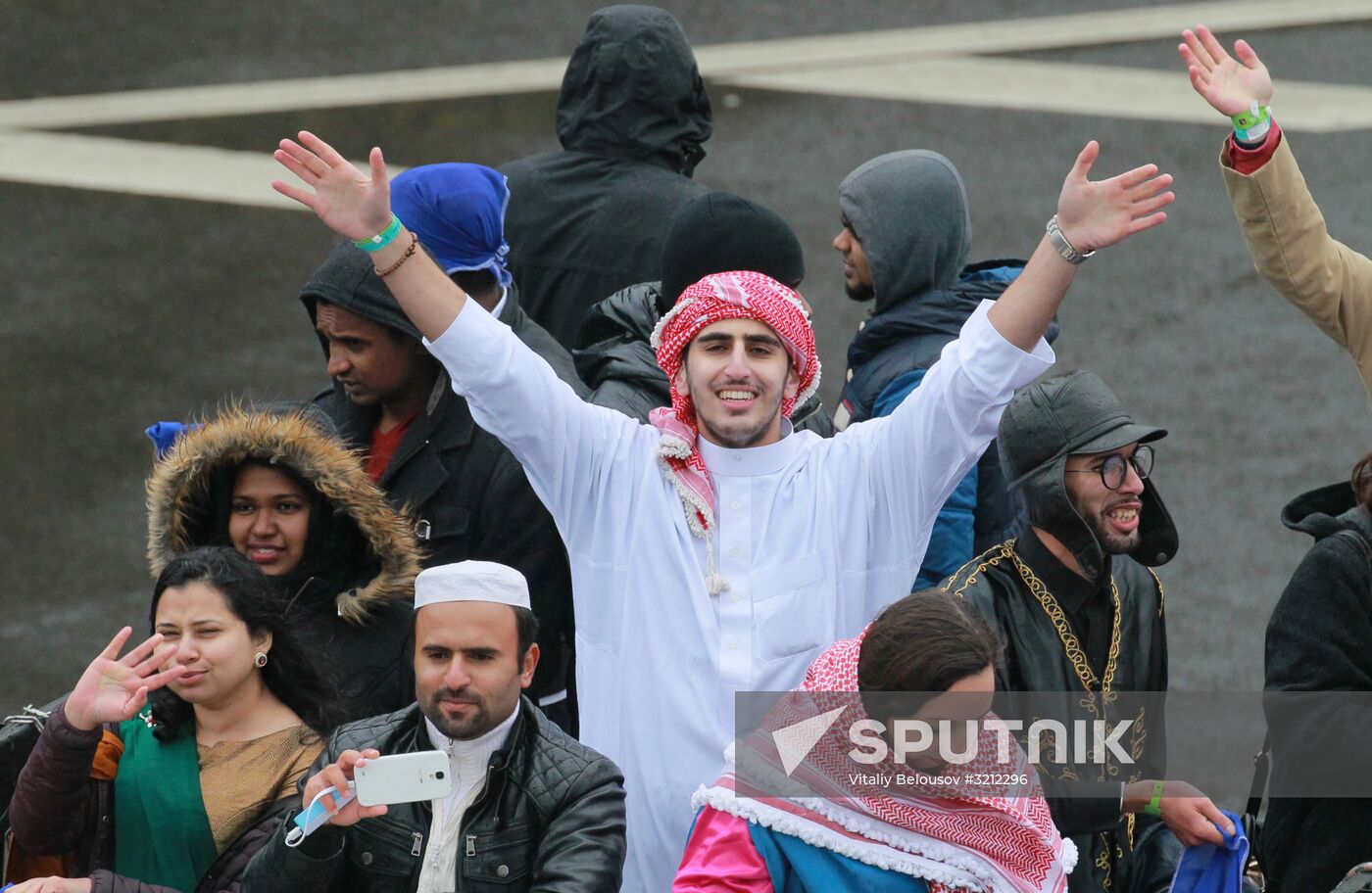 Carnival procession as part of 19th World Festival of Youth and Students