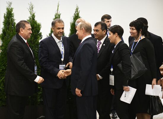 Russian President Vladimir Putin visits St. Petersburg