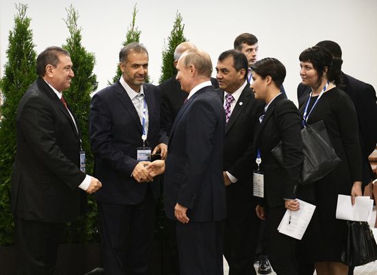 Russian President Vladimir Putin visits St. Petersburg