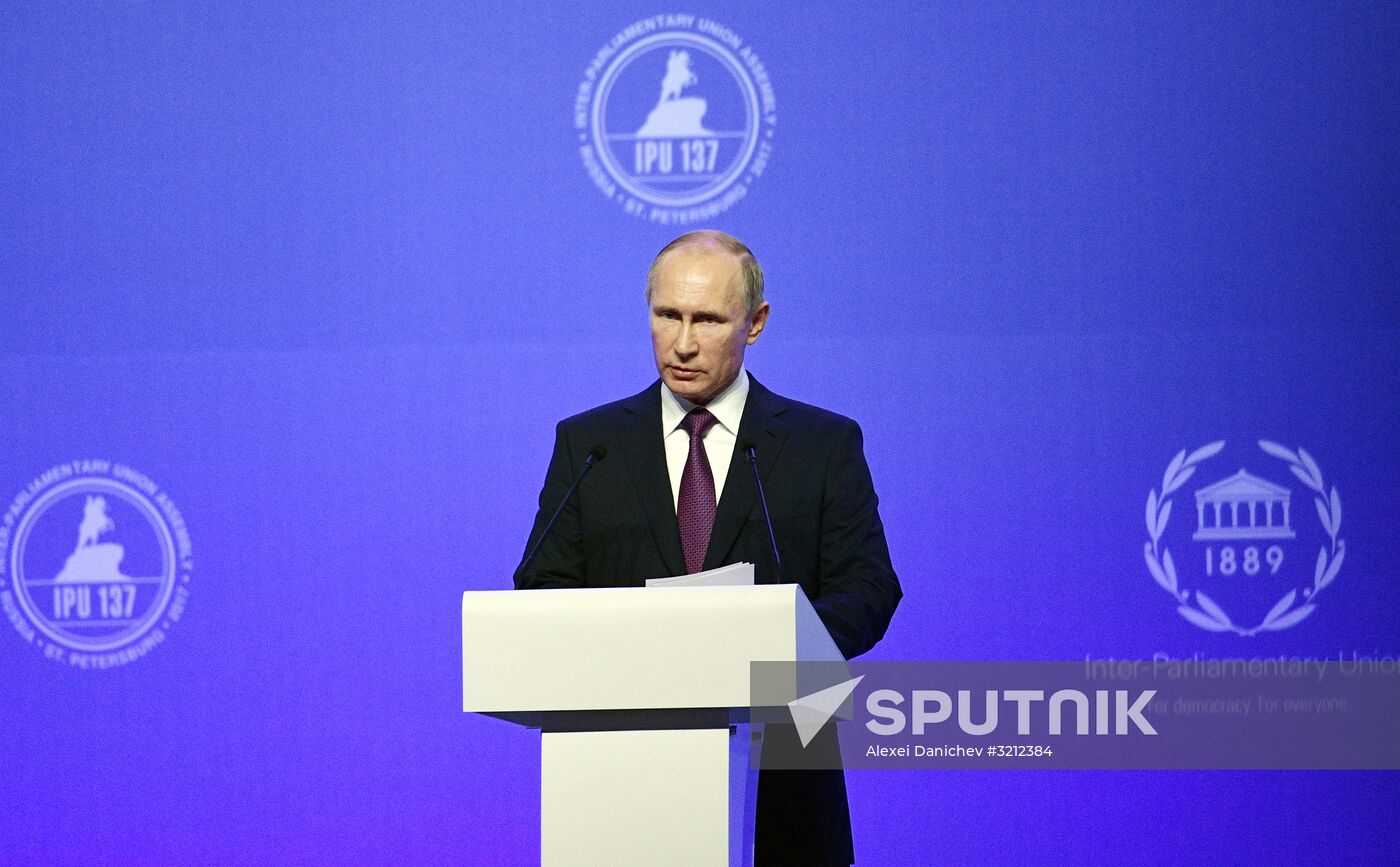 Russian President Vladimir Putin visits St. Petersburg