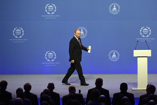 Russian President Vladimir Putin visits St. Petersburg