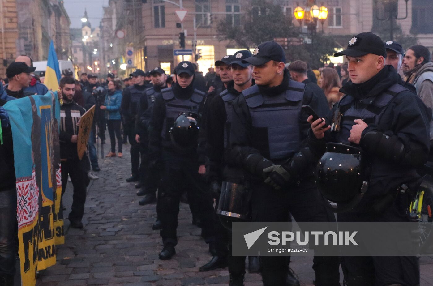 Rallies of nationalists in Ukraine
