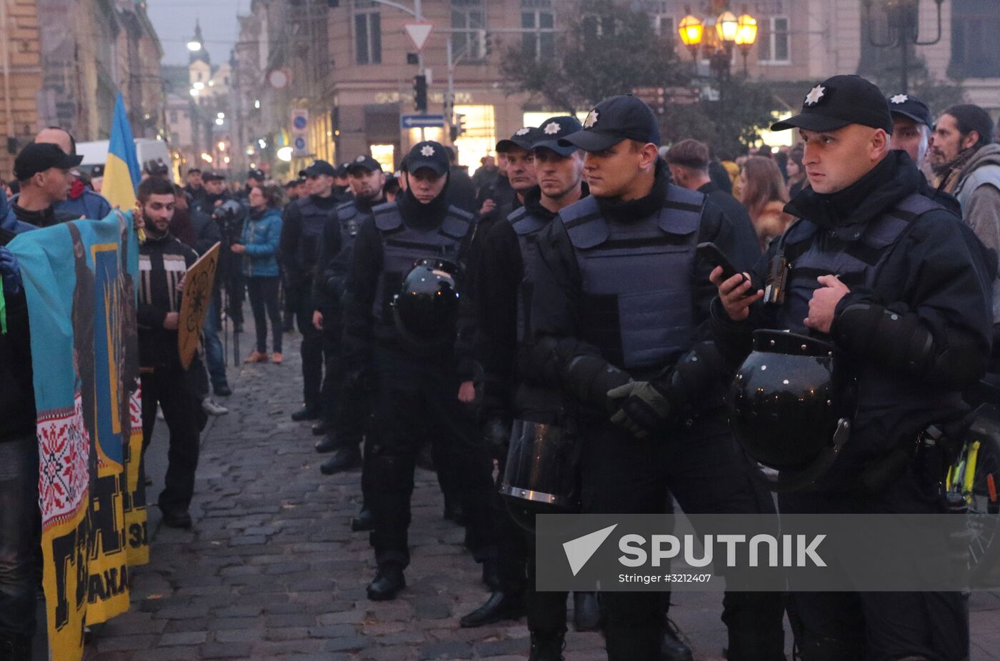 Rallies of nationalists in Ukraine