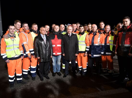 Russian President Vladimir Putin visits St. Petersburg