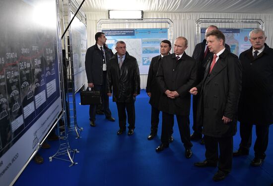 Russian President Vladimir Putin visits St. Petersburg