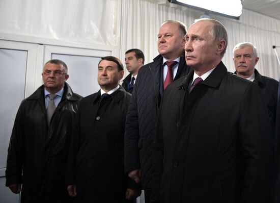 Russian President Vladimir Putin visits St. Petersburg