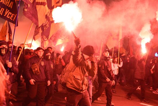 Nationalist rallies in Ukraine