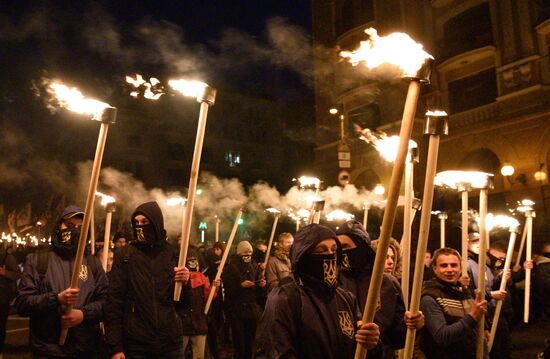 Nationalist rallies in Ukraine