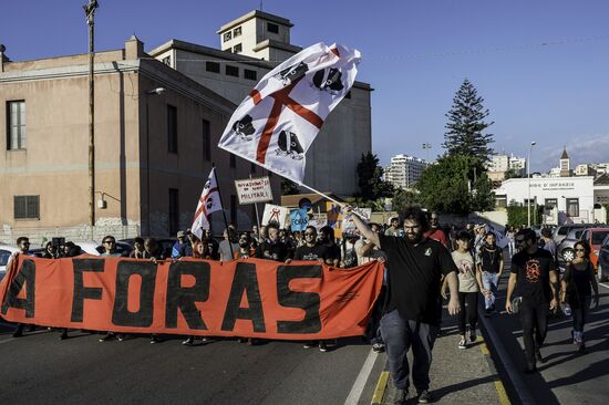 Protest against NATO in Italy