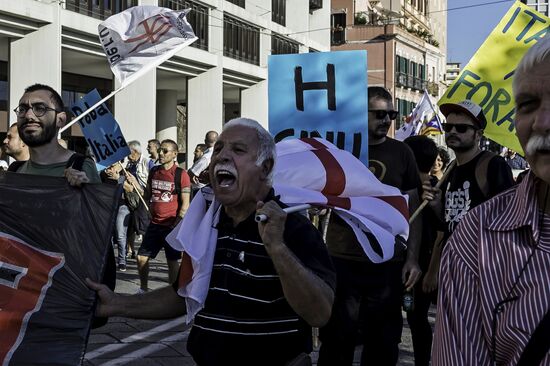 Protest against NATO in Italy