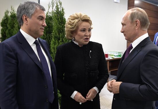 Russian President Vladimir Putin visits St. Petersburg
