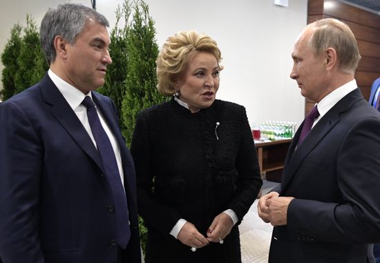 Russian President Vladimir Putin visits St. Petersburg