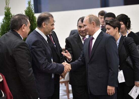 Russian President Vladimir Putin visits St. Petersburg