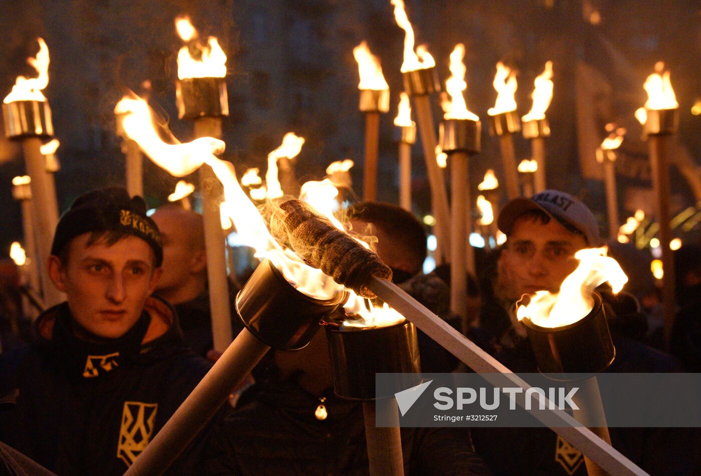 Rallies of nationalists in Ukraine
