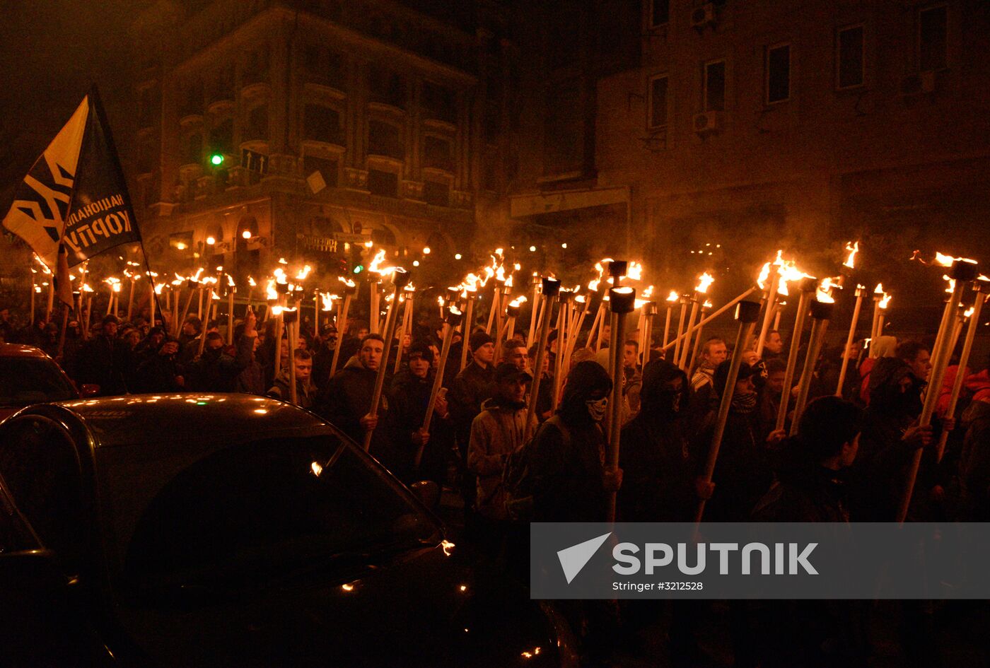 Rallies of nationalists in Ukraine