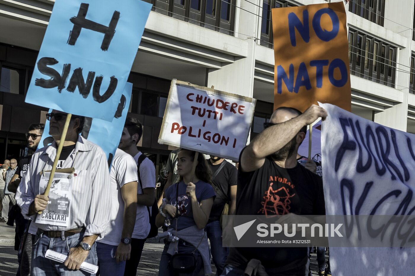 Protest against NATO in Italy
