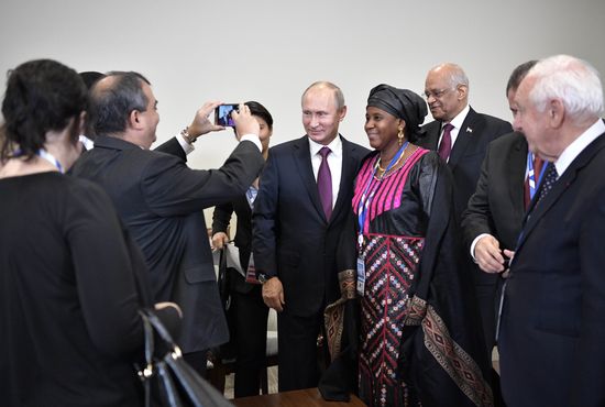 Russian President Vladimir Putin visits St. Petersburg
