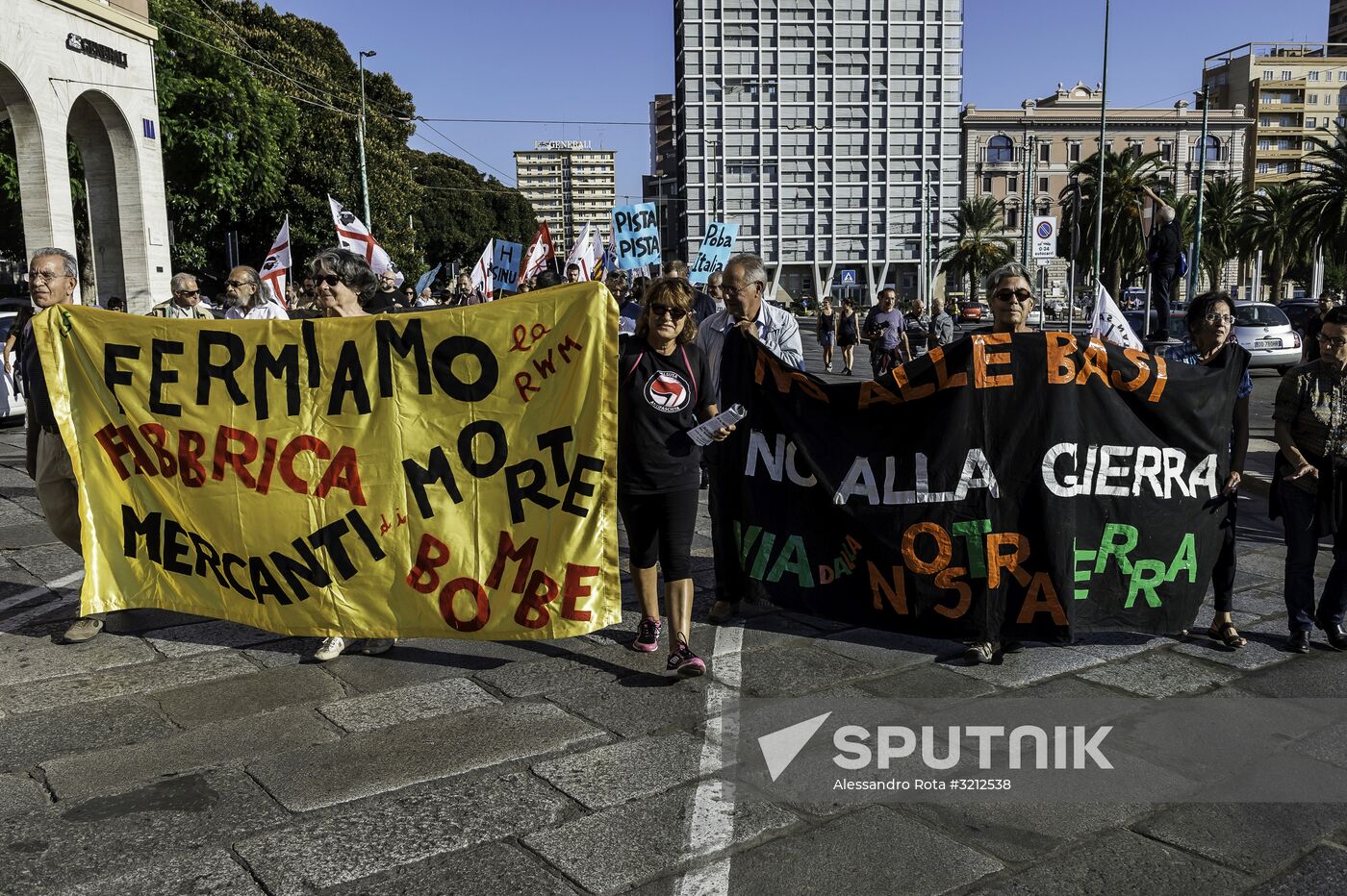 Protest against NATO in Italy