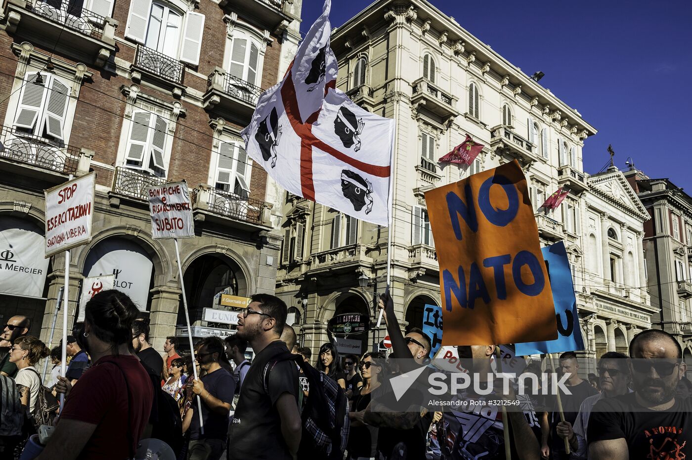 Protest against NATO in Italy