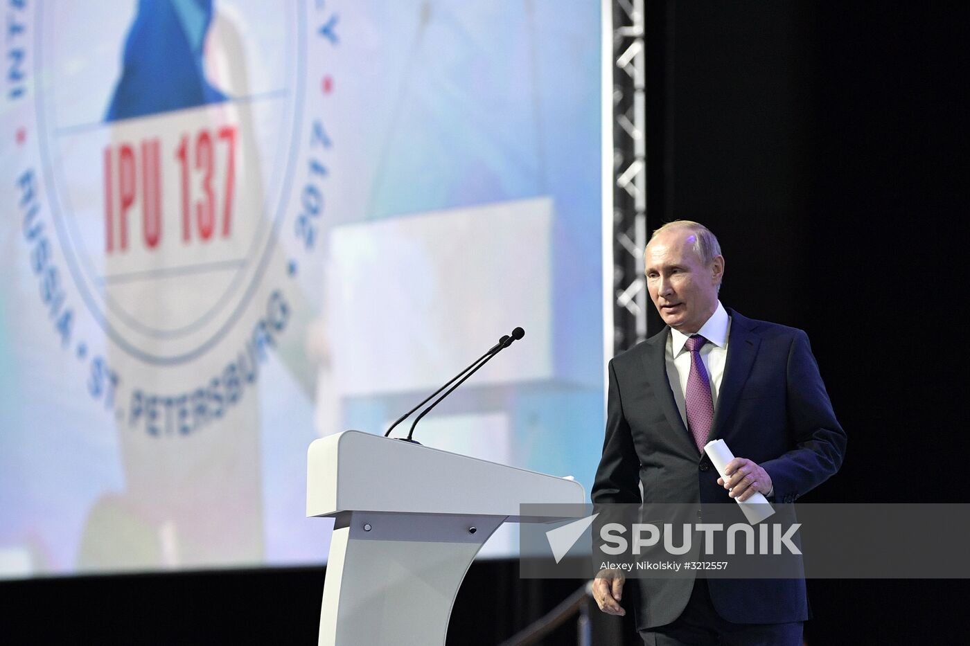 Russian President Vladimir Putin visits St. Petersburg
