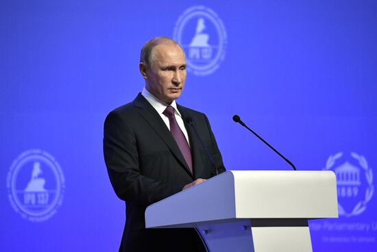 Russian President Vladimir Putin visits St. Petersburg