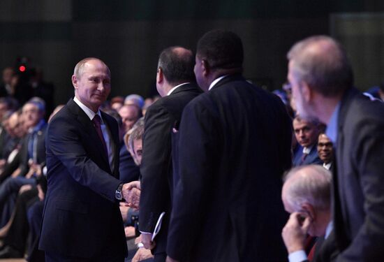 Russian President Vladimir Putin visits St. Petersburg