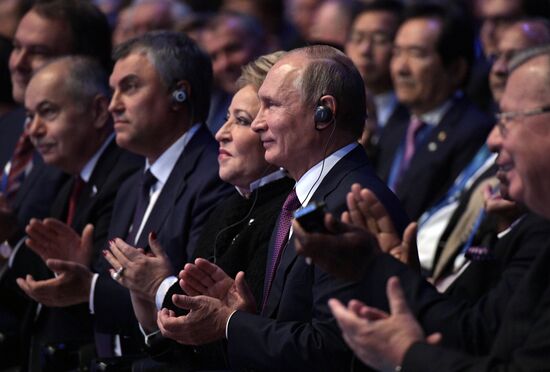 Russian President Vladimir Putin visits St. Petersburg