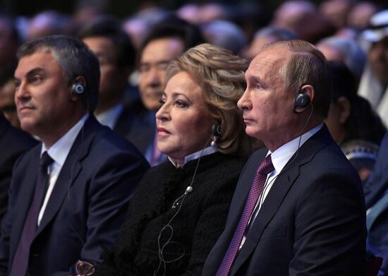 Russian President Vladimir Putin visits St. Petersburg