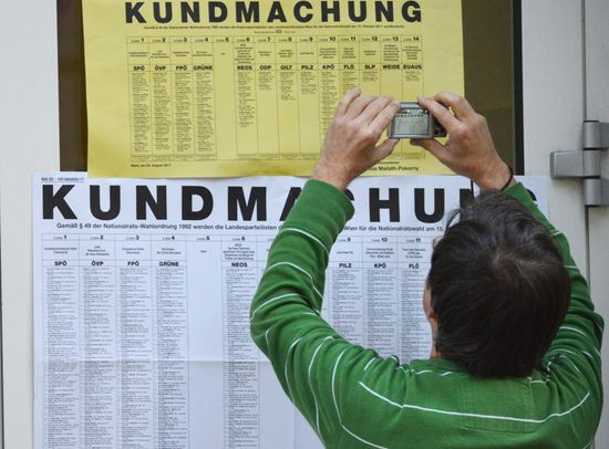Parliamentary election in Austria