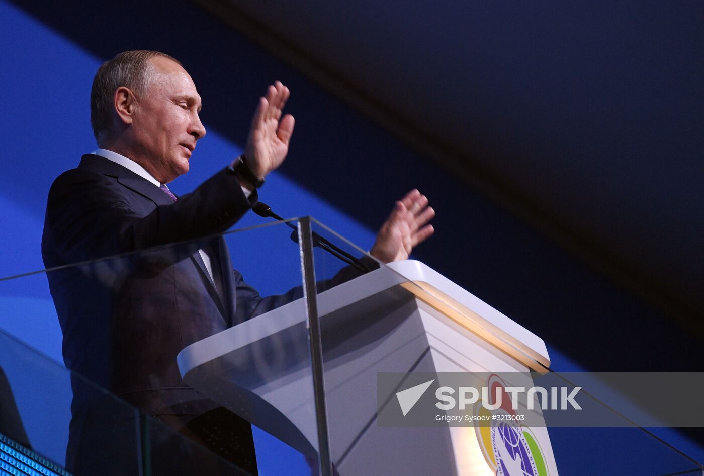 President Vladimir Putin attends opening ceremony of 19th World Festival of Youth and Students in Sochi