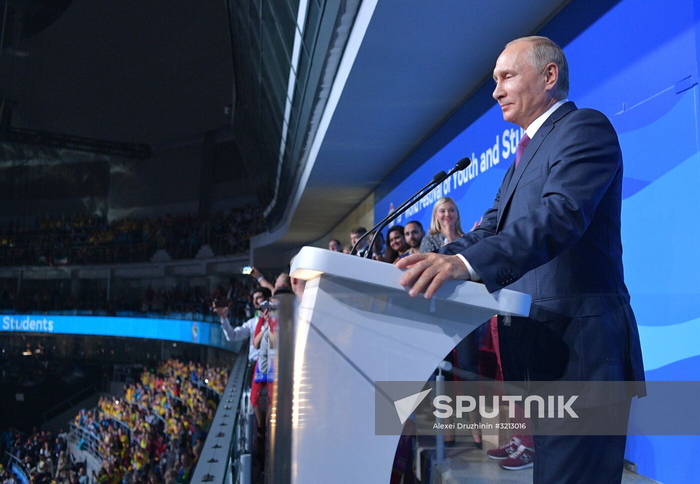 President Vladimir Putin attends opening ceremony of 19th World Festival of Youth and Students in Sochi