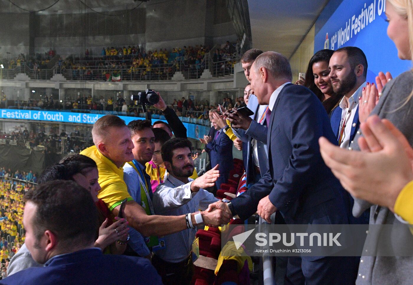 President Vladimir Putin attends opening ceremony of 19th World Festival of Youth and Students in Sochi