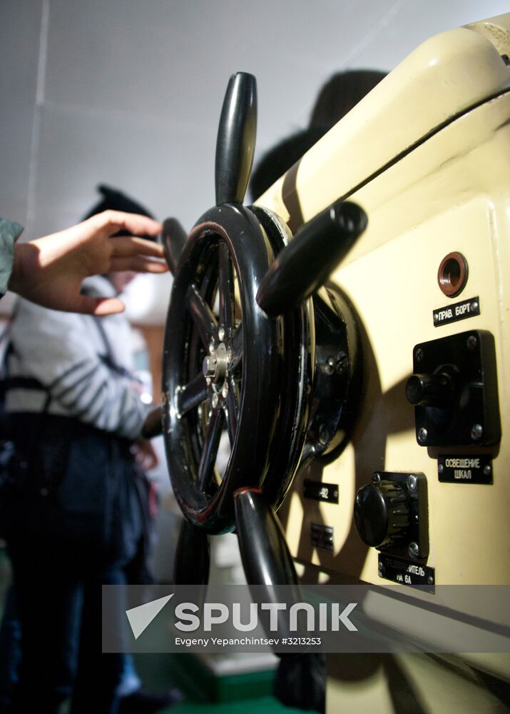Historic icebreaker museum "Lenin" in Murmansk