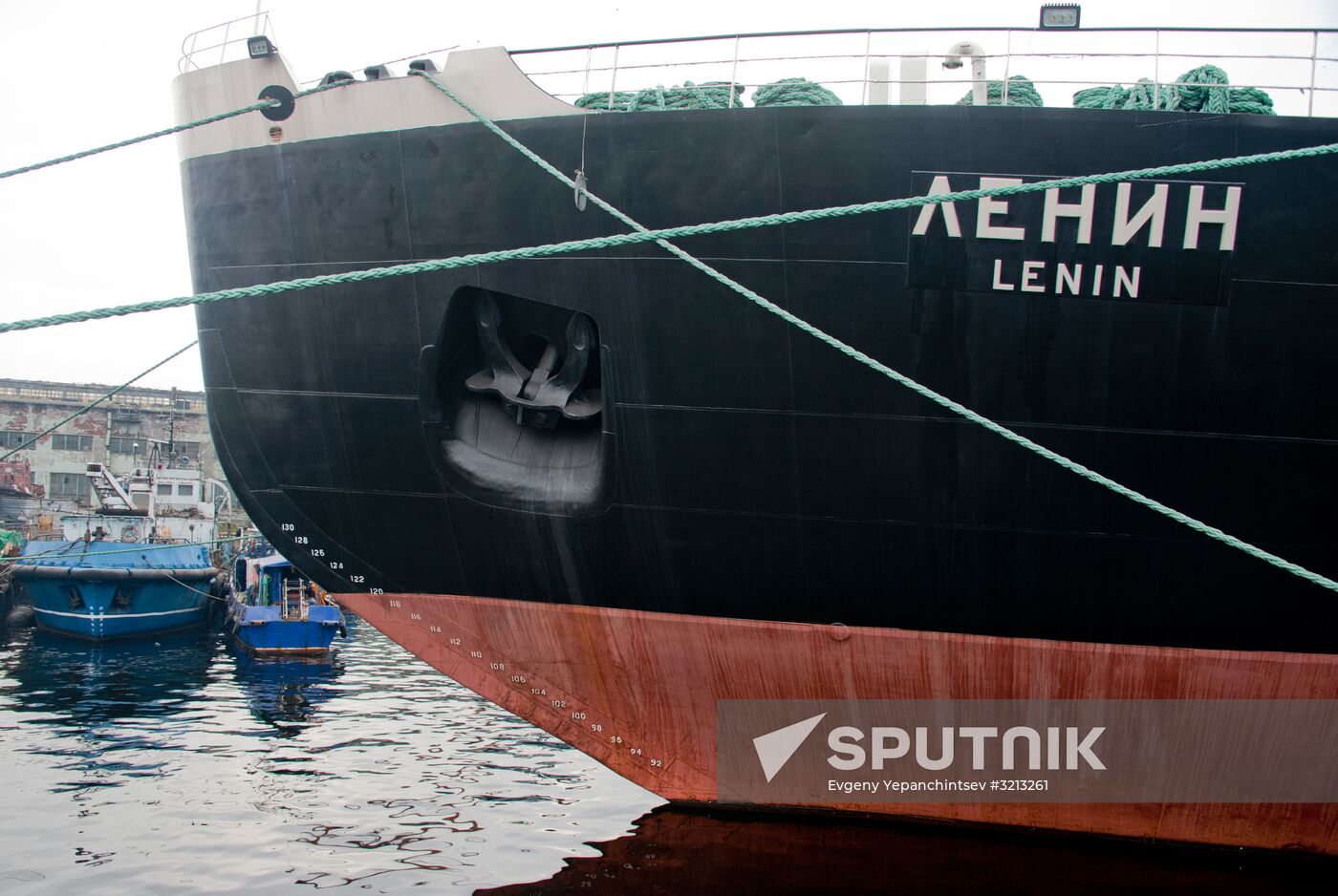 Historic icebreaker museum "Lenin" in Murmansk