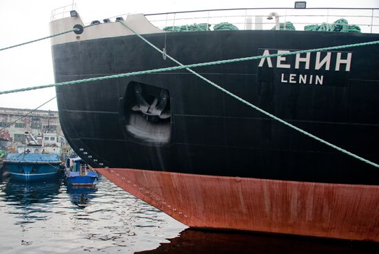 Historic icebreaker museum "Lenin" in Murmansk