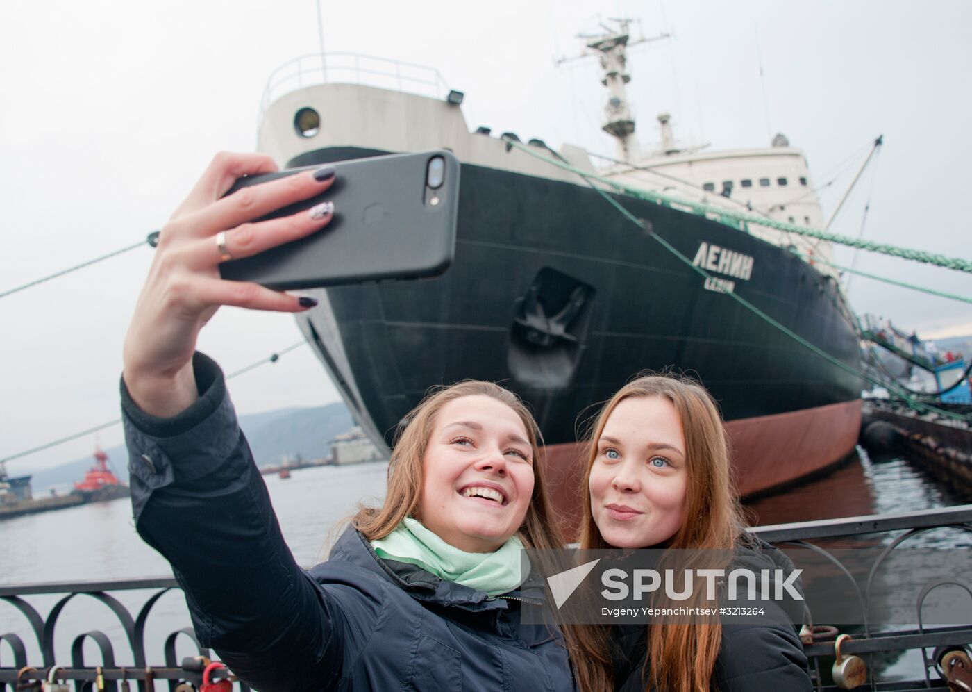 Historic icebreaker museum "Lenin" in Murmansk