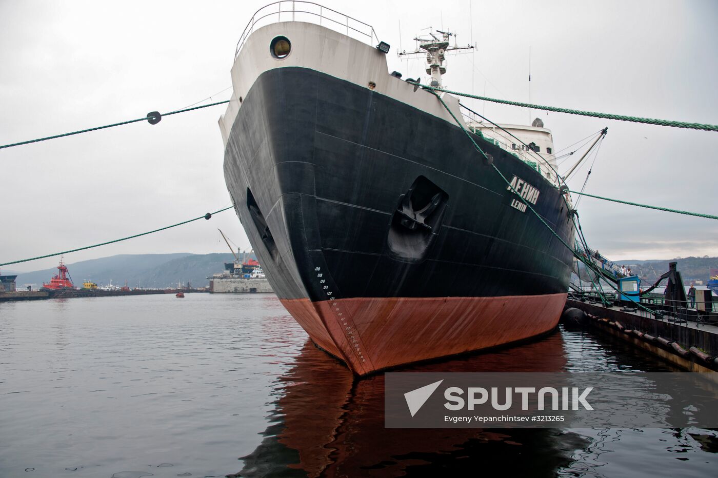 Historic icebreaker museum "Lenin" in Murmansk