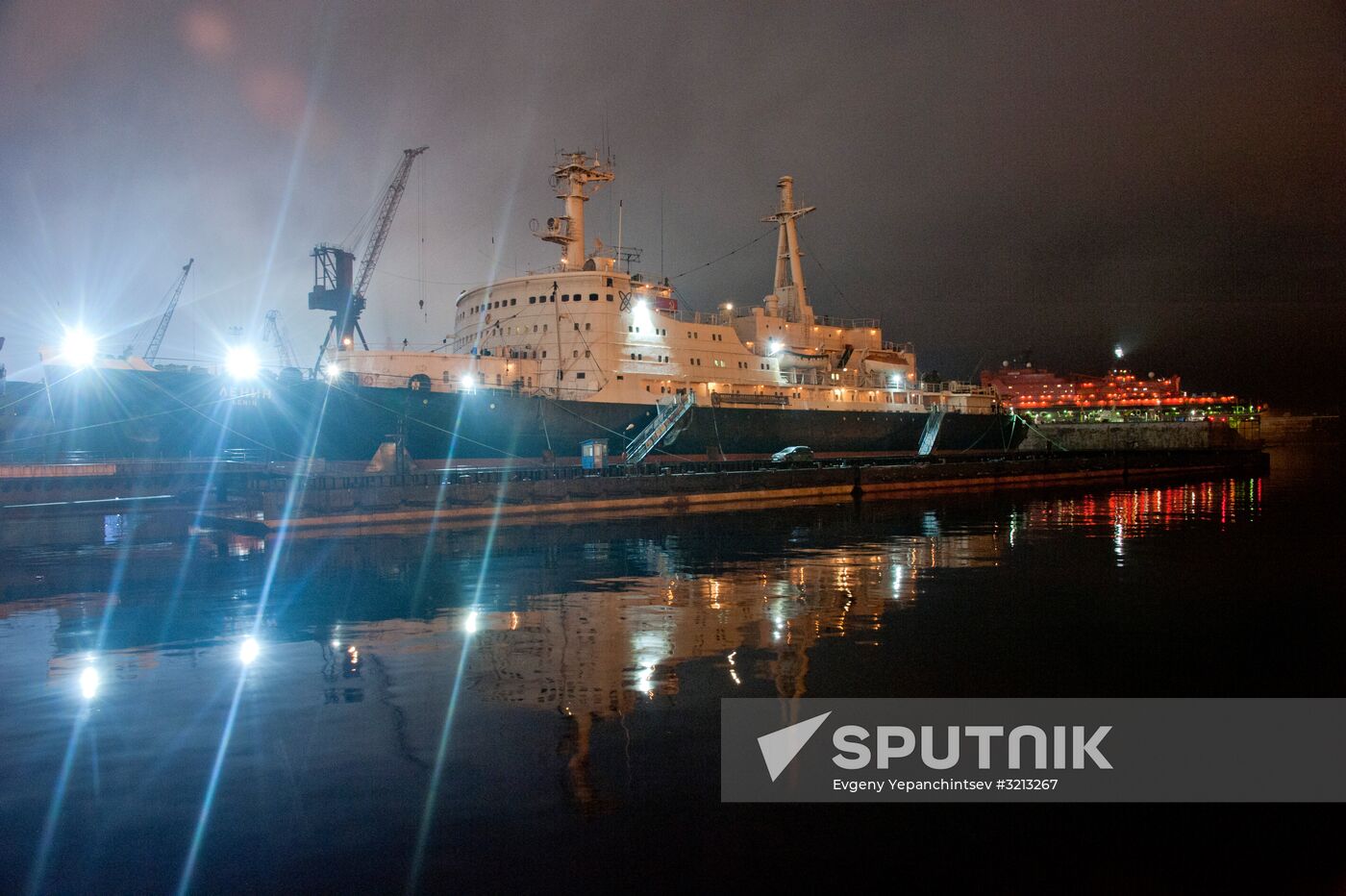 Historic icebreaker museum "Lenin" in Murmansk