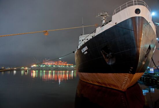 Historic icebreaker museum "Lenin" in Murmansk